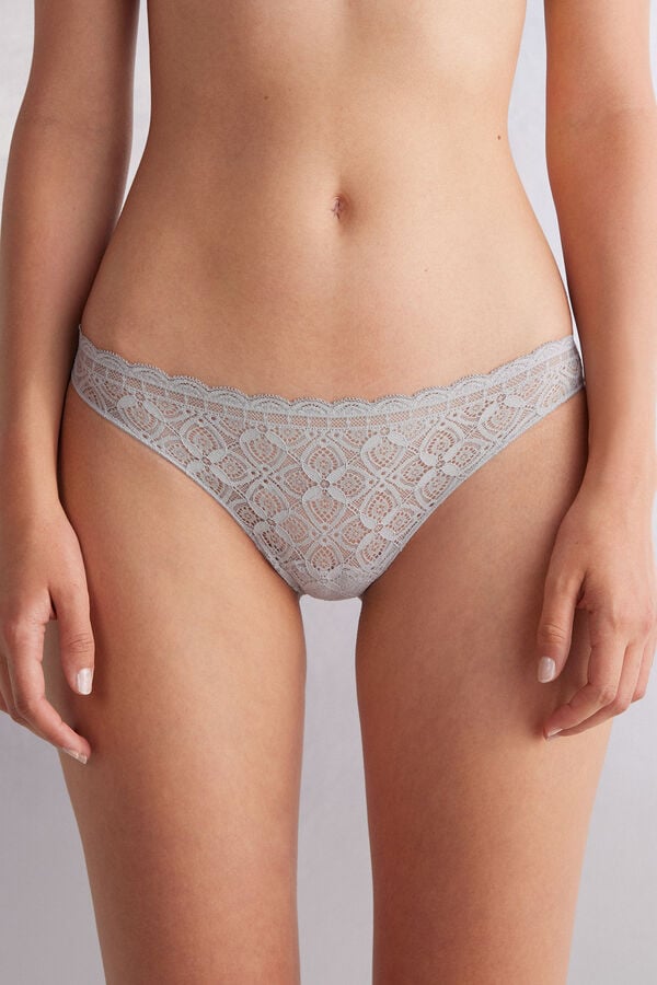 Slipy Intimissimi Lace And Microfiberzilian Damske Siva | 72089-JBWM