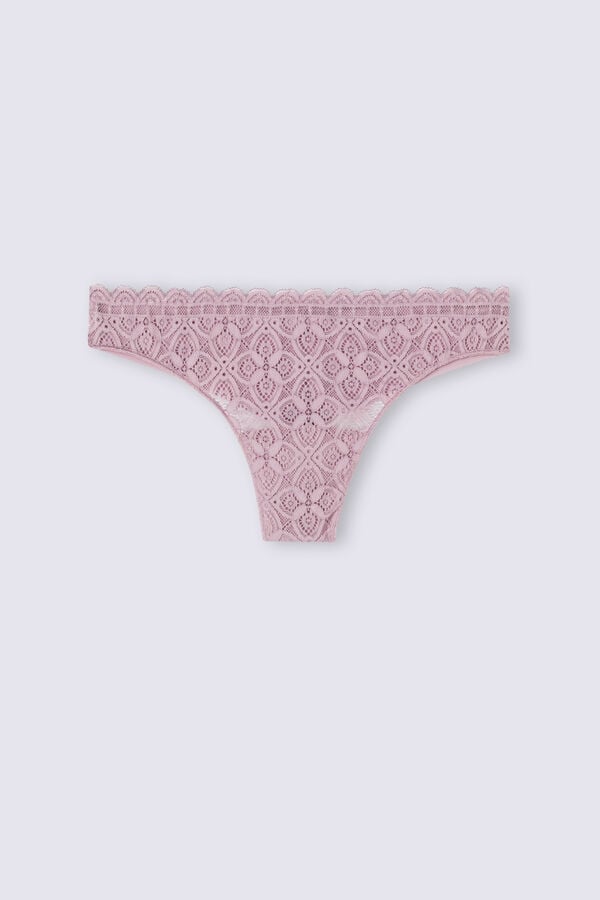 Slipy Intimissimi Lace And Microfiberzilian Damske Ruzove | 52043-YGWP