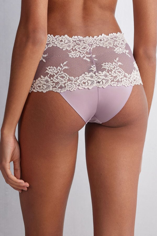 Slipy Intimissimi Pretty Flowers Hipsterzilian Damske Biele | 25407-BAKI