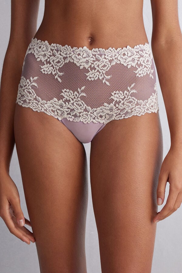 Slipy Intimissimi Pretty Flowers Hipsterzilian Damske Biele | 25407-BAKI