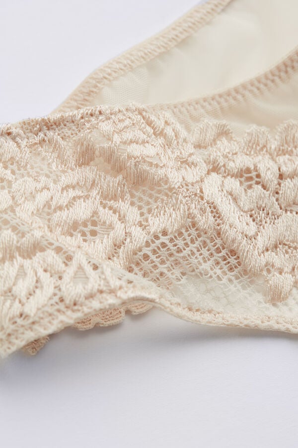 Slipy Intimissimi Pretty Flowerszilian Damske Krém Ruzove | 36451-CPNZ