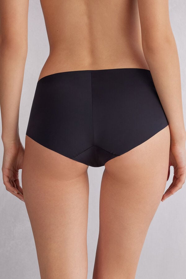 Slipy Intimissimi Seamless Microfiber Hipster Damske Čierne | 82471-FAZE