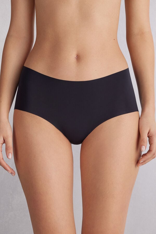 Slipy Intimissimi Seamless Microfiber Hipster Damske Čierne | 82471-FAZE