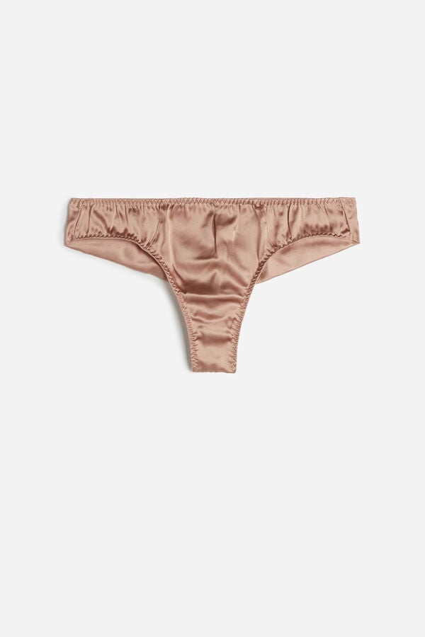 Slipy Intimissimi Silk Cheeky Damske Ruzove | 72196-SIXK