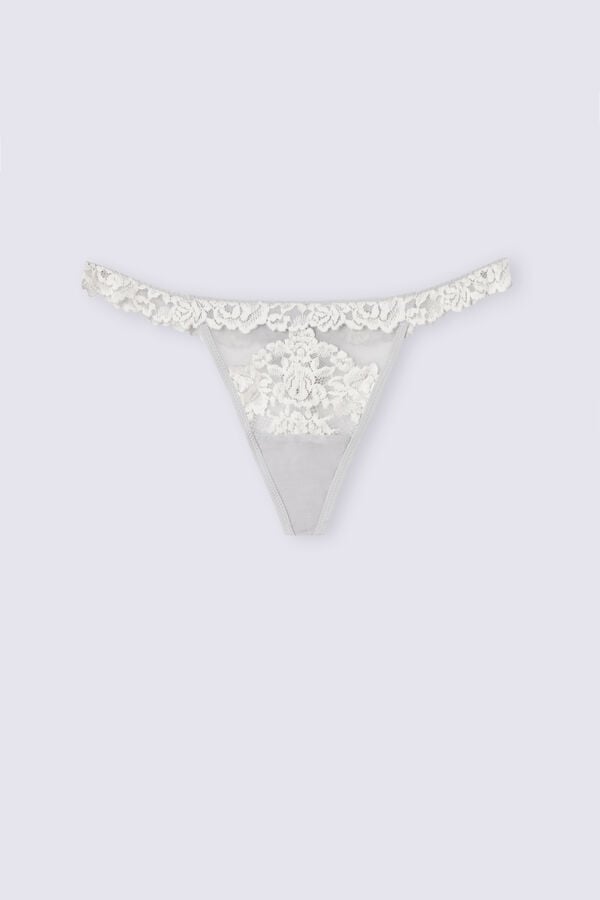 Tanga Intimissimi Pretty Flowers String Damske Siva | 94582-OEIZ