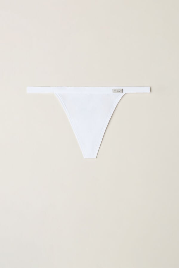 Tanga Intimissimi String In Cotton Damske Biele | 68490-TPXR