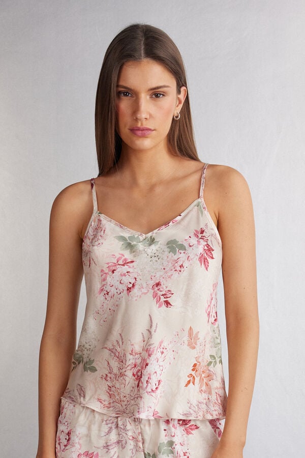 Tielko Intimissimi Secret Garden Satin Camisole Damske Viacfarebný | 34891-PEQT